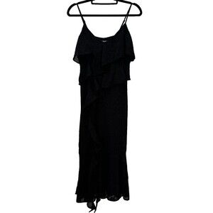 Wild Fable Black Whimsigoth Maxi Dress Womens M Fairy Grunge Sleeveless Lace NWT